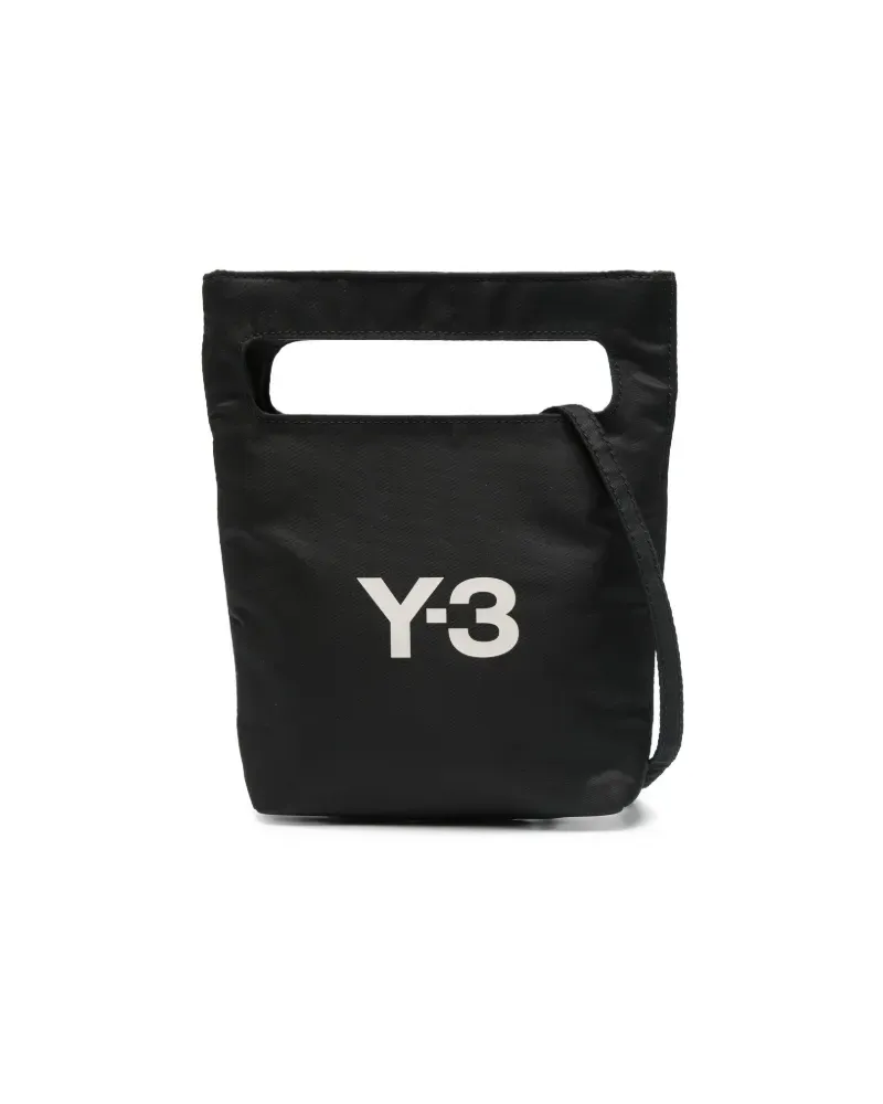 Y-3 Mini Shopper mit Logo-Print - Schwarz Schwarz