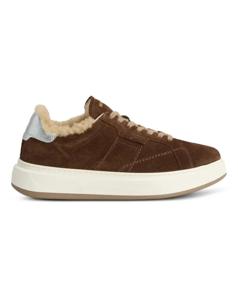 Woolrich Arrow shearling-lined sneakers - Braun Braun