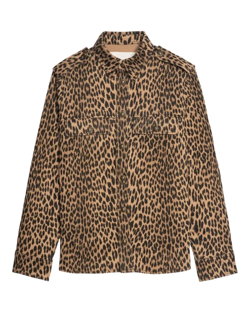 Zadig & Voltaire Hemd mit Leoparden-Print - Braun Braun