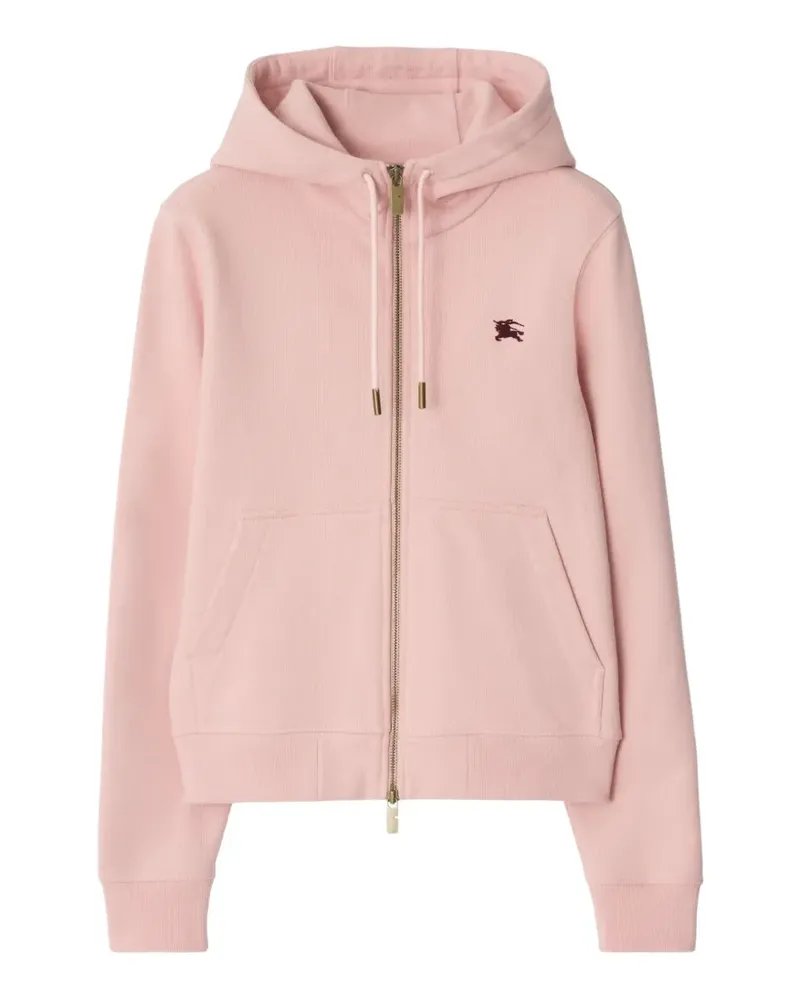 Burberry Knight stamp cotton zip hoodie - Rosa Rosa