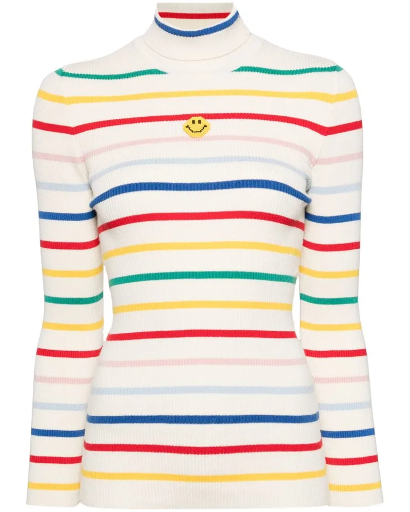Joshua Sanders Gerippter Pullover mit Streifen - Nude Nude