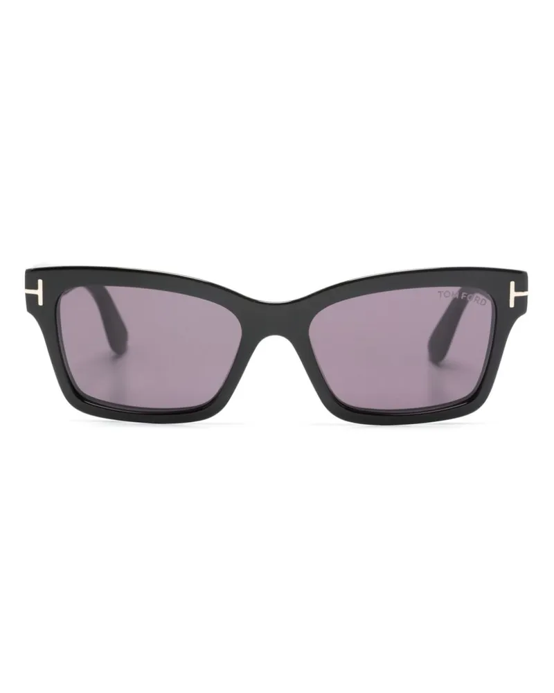 Tom Ford Mikel Sonnenbrille mit eckigem Gestell - Schwarz Schwarz