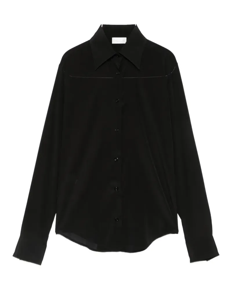 MAZZARELLI Gea long-sleeve button-up shirt - Schwarz Schwarz