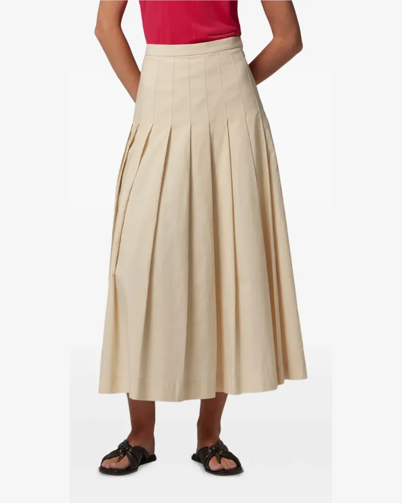 Paul Smith Midirock mit Falten - Nude Nude