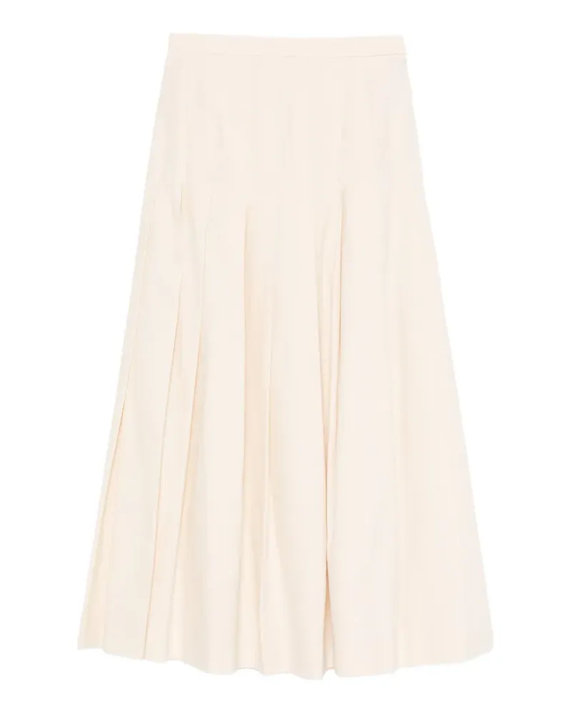Paul Smith pleated A-line midi skirt - Nude Nude