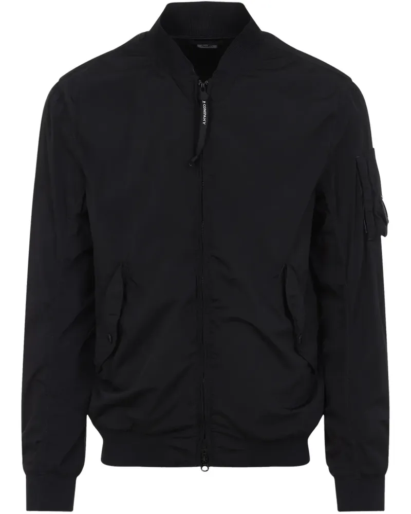 C.P. Company Bomberjacke mit Linsen-Detail - Schwarz Schwarz