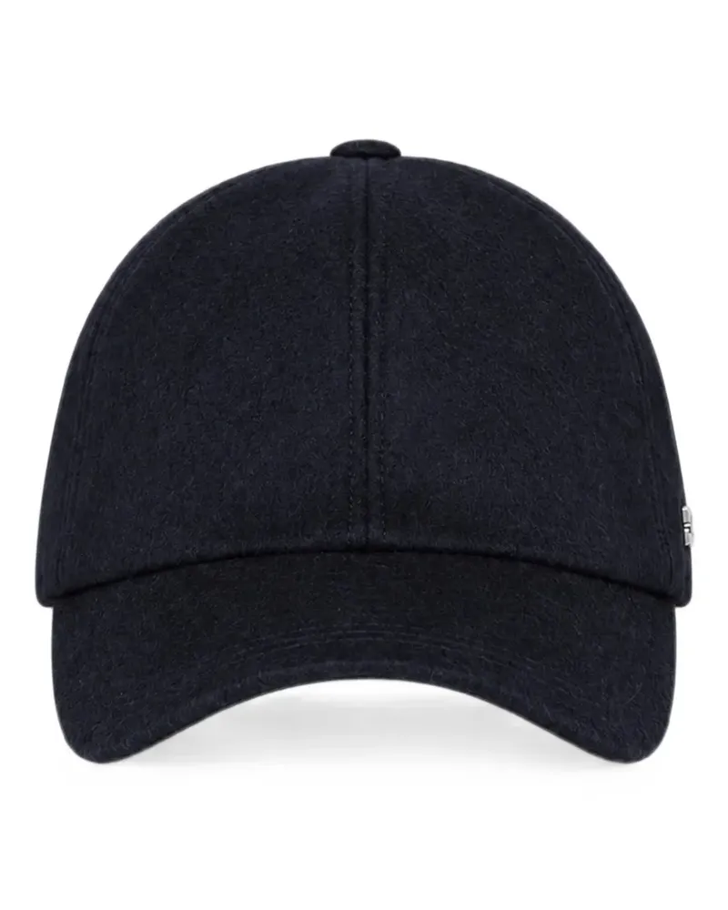 Tagliatore Baseballkappe aus Schurwolle mit Einsätzen - Blau Blau