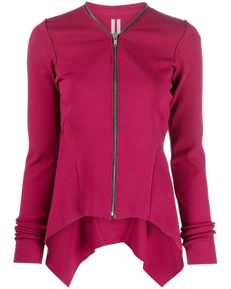 Rick Owens Jacke mit Zipfelsaum - Rosa Rosa