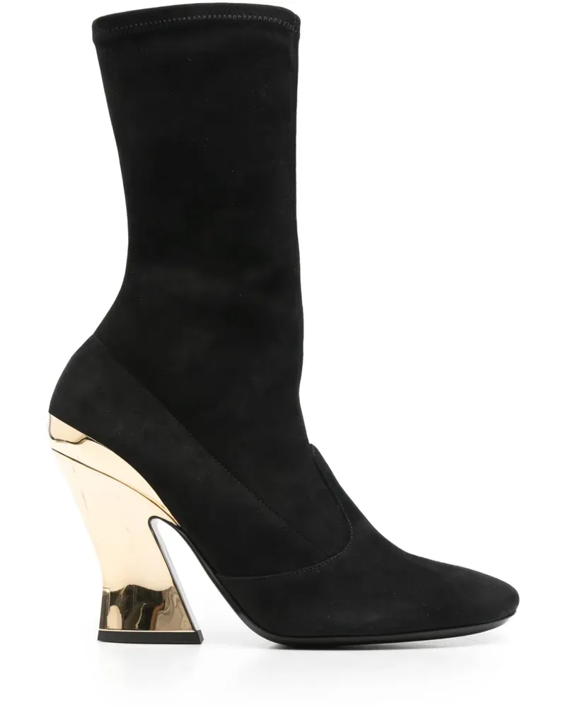 Givenchy Skulpturale Stiefel 100mm - Schwarz Schwarz