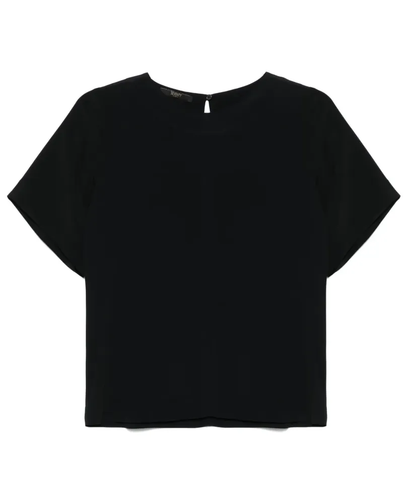 Seventy Kurzärmelige Bluse - Schwarz Schwarz