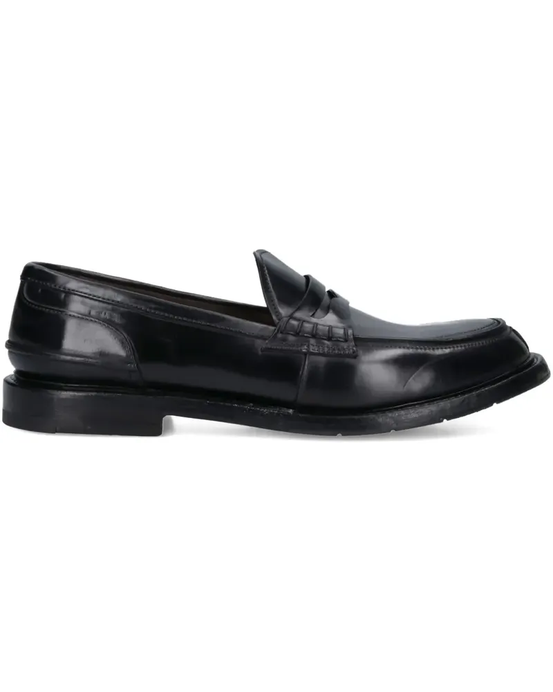 Premiata penny-slot leather loafers - Schwarz Schwarz
