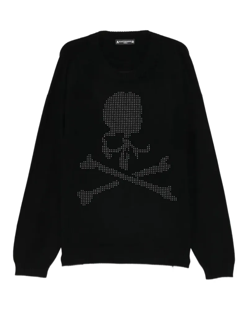 Mastermind World Pullover mit Totenkopf-Print - Schwarz Schwarz