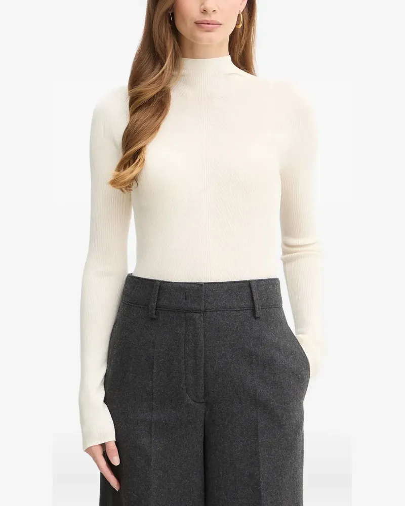 HUGO BOSS Foliora Pullover mit Stehkragen - Nude Nude