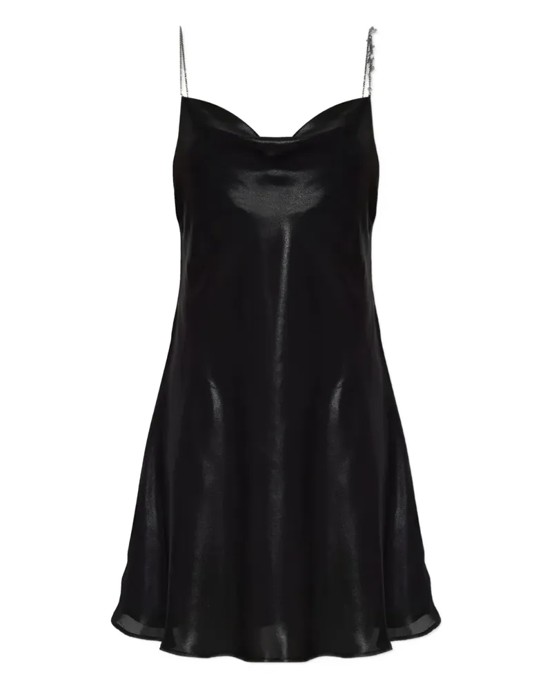 Diesel D-Mintel Minikleid mit Kettenriemen - Schwarz Schwarz