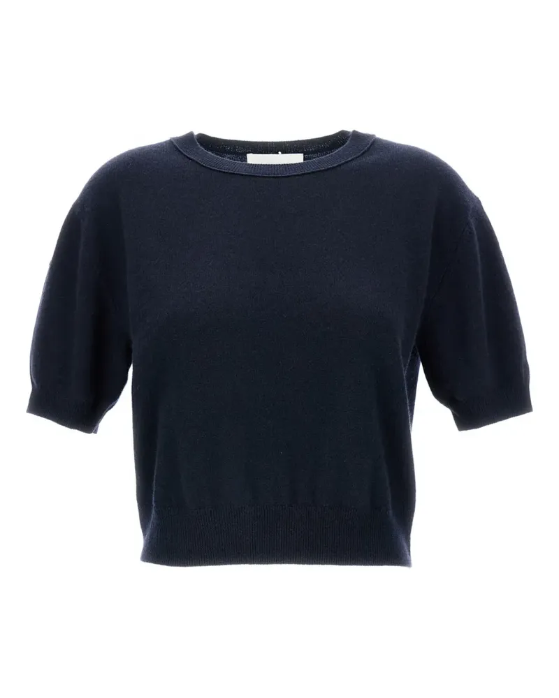 Lisa Yang ribbed short-sleeve T-shirt - Blau Blau