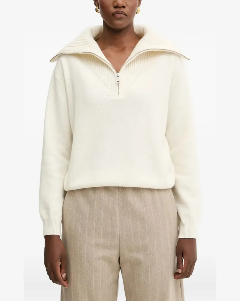 Liviana Conti Andy Cardigan mit Reißverschluss - Weiß Weiß