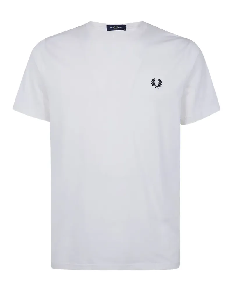 Fred Perry logo-embroidered T-shirt - Weiß Weiß