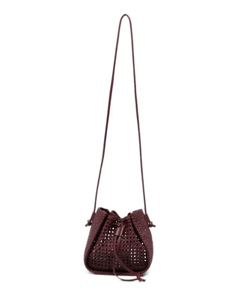 forte_forte woven leather shoulder bag - Rot Rot