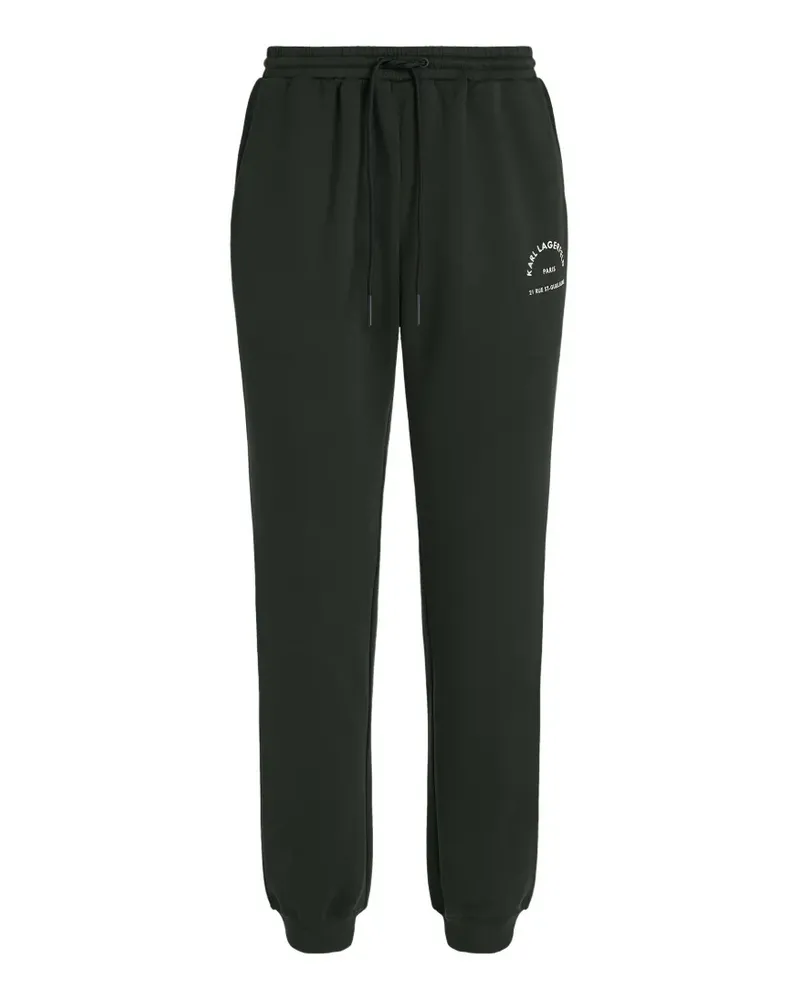 Karl Lagerfeld Jogginghose mit Rue St-Guillaume-Print - Grün Grün