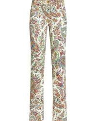 Etro Skinny-Jeans mit Paisley-Print Nude