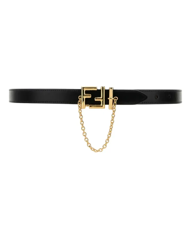 Fendi reversible FF chain belt - Schwarz Schwarz