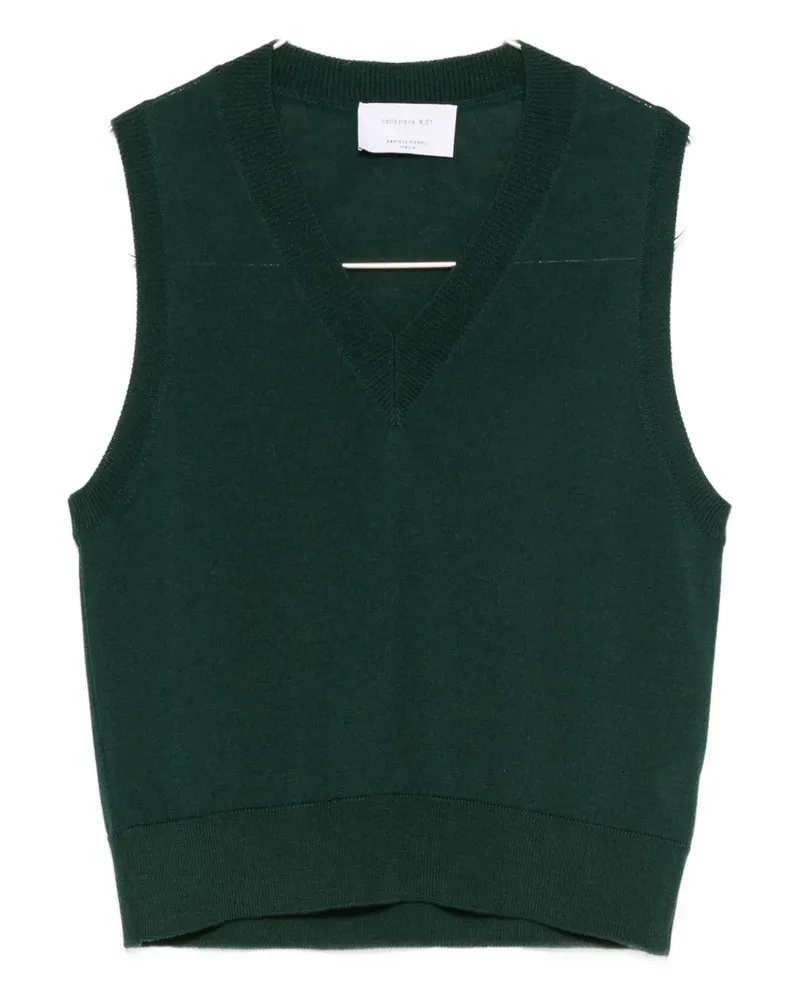Daniele Fiesoli V-neck sleeveless sweater - Grün Grün