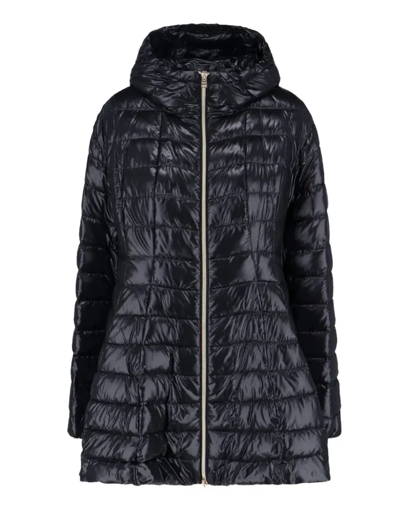 Herno A-shape hooded coat - Schwarz Schwarz