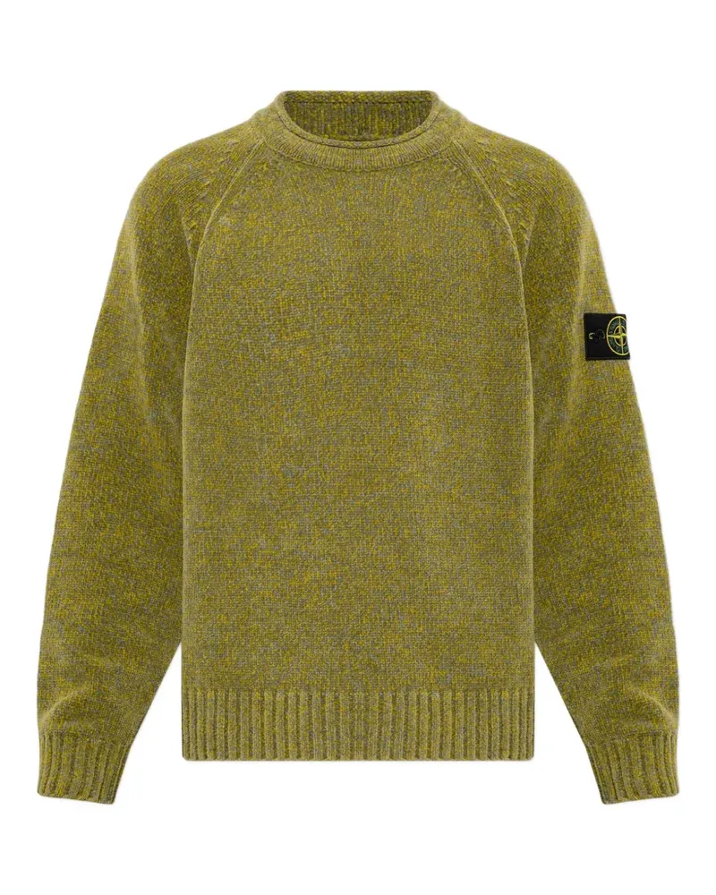 Stone Island 5100013 Mouliné Chenille-Pullover - Grün Grün