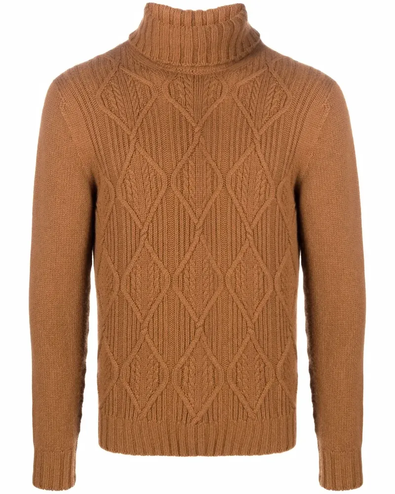 Drumohr  Kaschmirpullover mit Rollkragen - Braun Braun