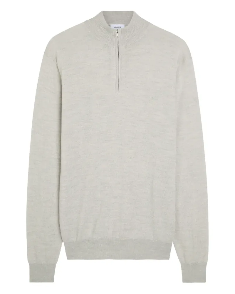 LES DEUX Greyson Pullover mit kurzem Reißverschluss - Nude Nude