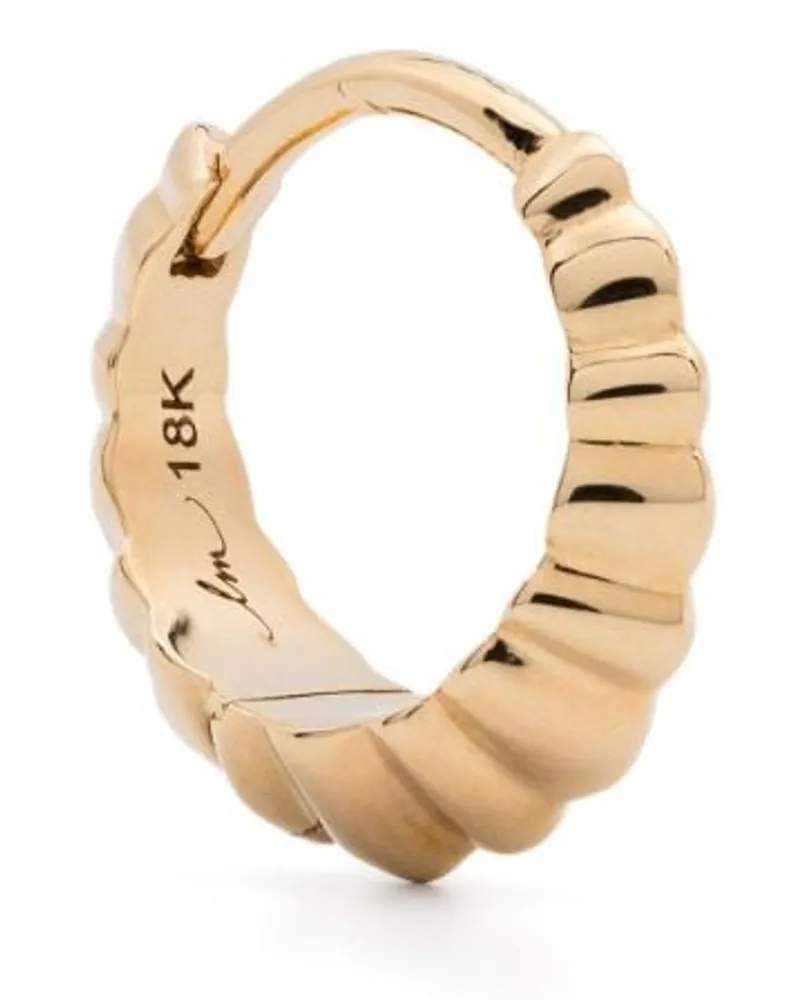 Lizzie Mandler Einzelner 18kt Mini Crescent Gelbgoldohrring Gold
