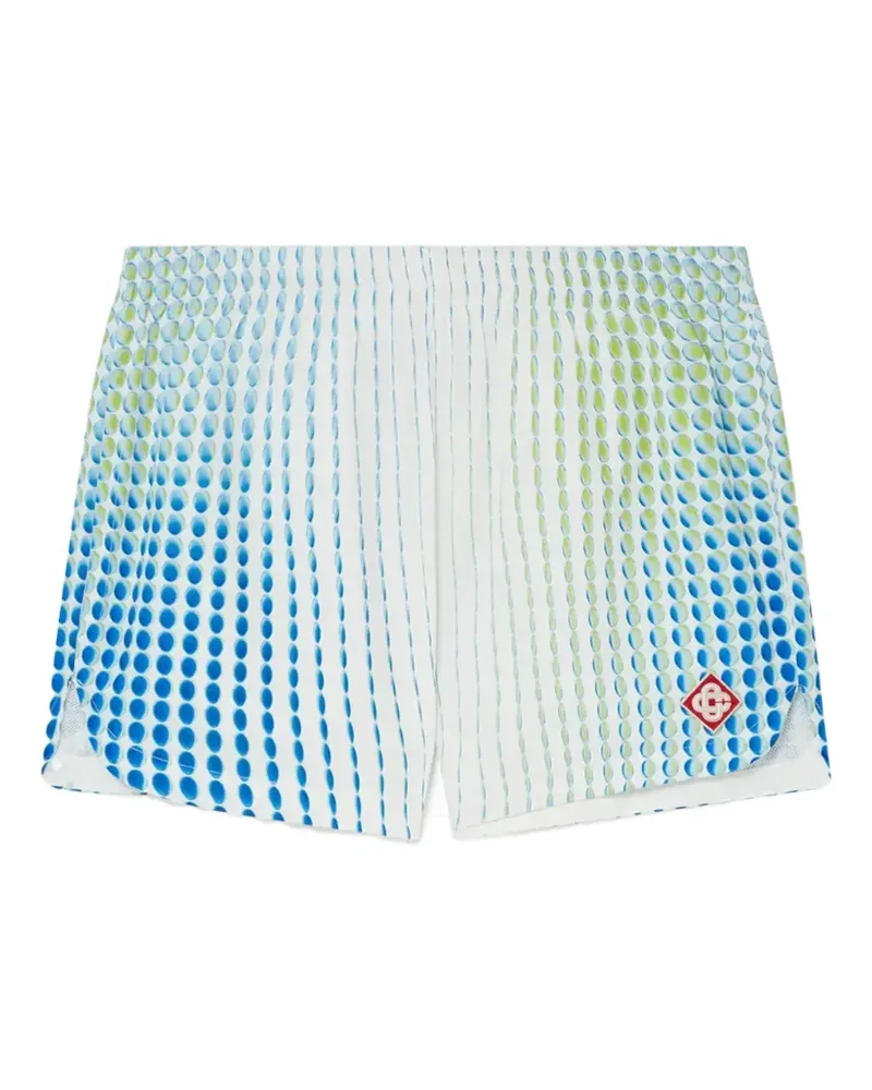 Casablanca Paris printed logo shorts - Weiß Weiß