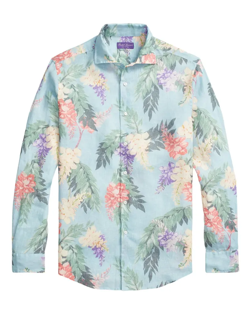 Ralph Lauren Hemd mit Blumen-Print - Blau Blau