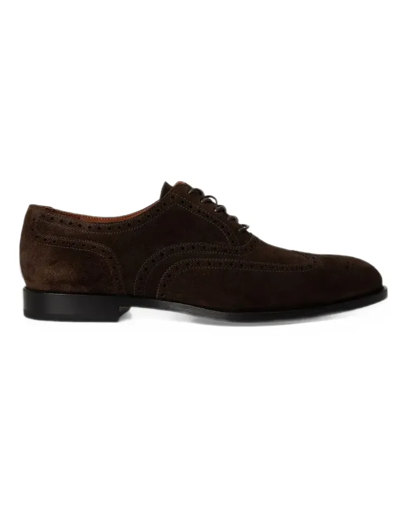 Ralph Lauren Owen suede wingtip shoes - Braun Braun