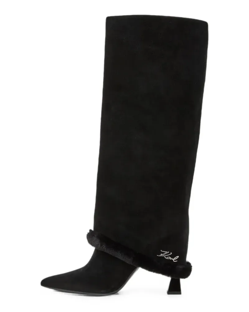 Karl Lagerfeld Debutante High-Leg-Stiefel - Schwarz Schwarz