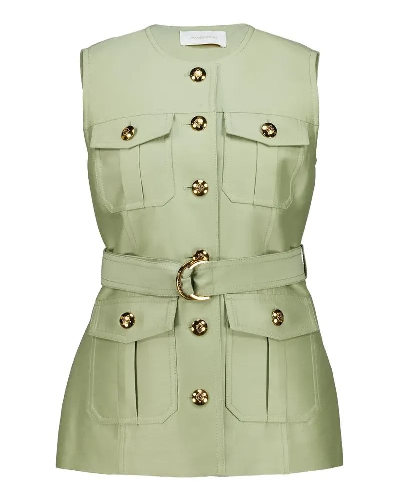 Zimmermann Luna Utility-Weste aus Wolle - Grün Grün