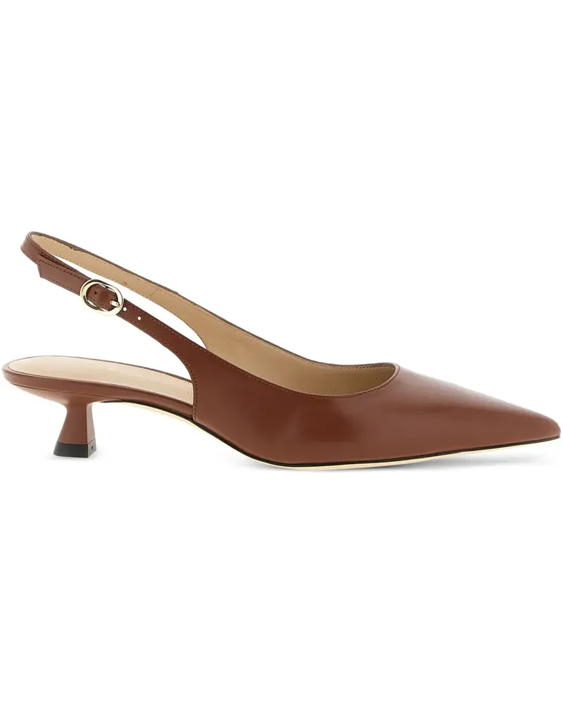 Stuart Weitzman Spitze Slingback-Pumps 35mm - Braun Braun