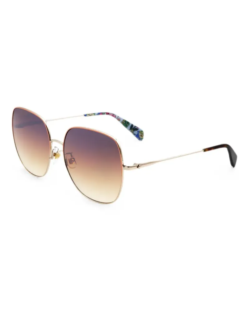 Kate Spade Charli Sonnenbrille mit eckigem Gestell - Gold Gold