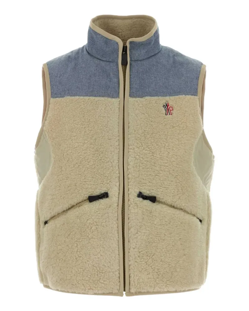 Moncler Teddy & Chambray gilet - Nude Nude