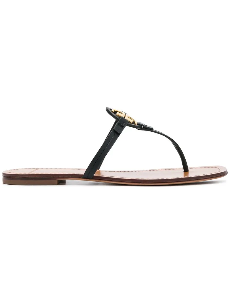 Tory Burch Flache Sandalen - Schwarz Schwarz