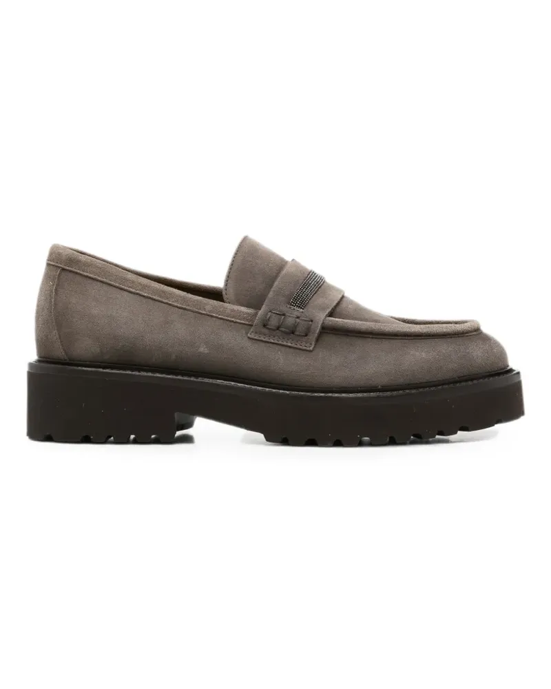 Doucal´s Philadelphia RS Loafer aus Wildleder - Grau Grau