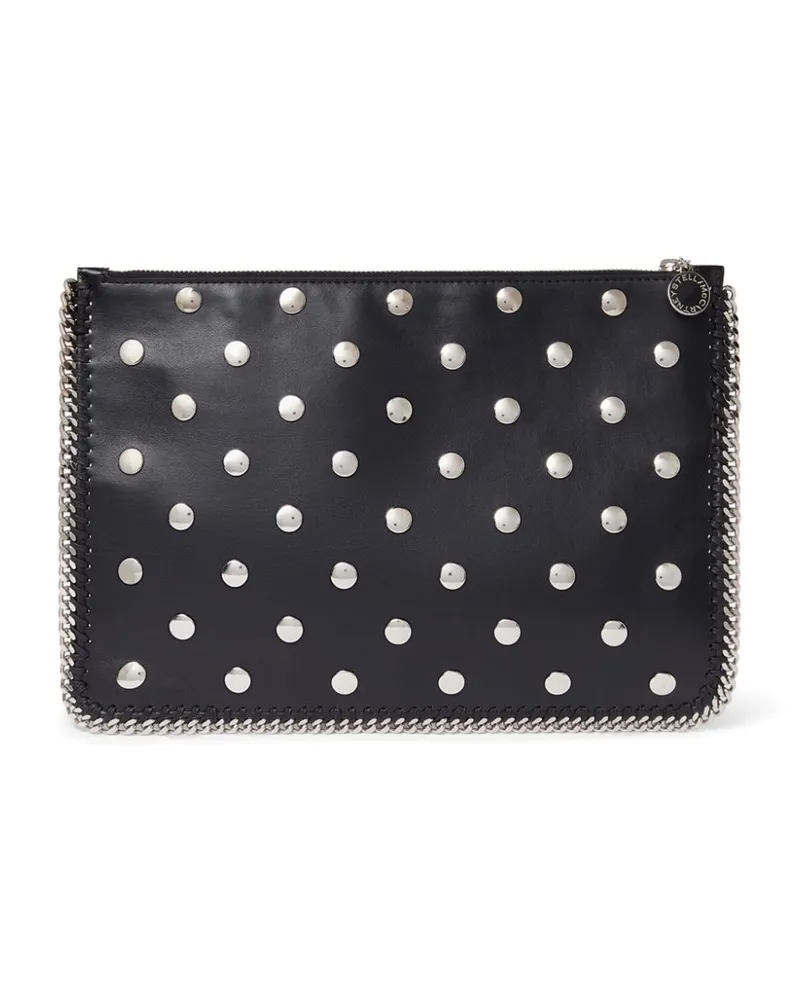 Stella McCartney Clutch mit Nieten - Schwarz Schwarz