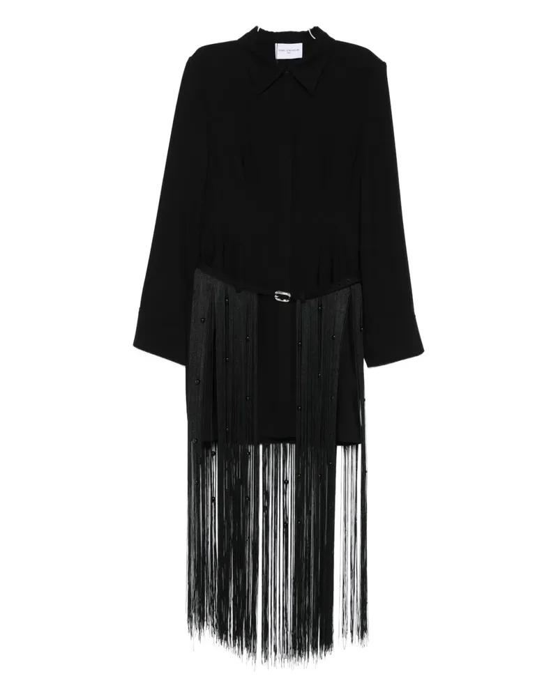 Isabelle Blanche fringed dress - Schwarz Schwarz