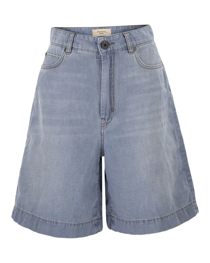 Max Mara contrasting-stitch shorts - Blau Blau