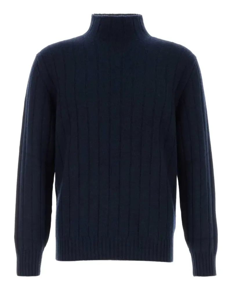 Brunello Cucinelli Gerippter Kaschmirpullover - Blau Blau