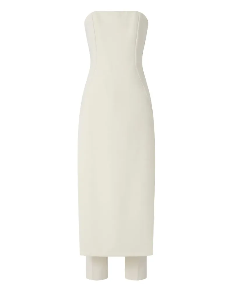 Pinko Schulterfreier Scartaregalo Jumpsuit - Weiß Weiß