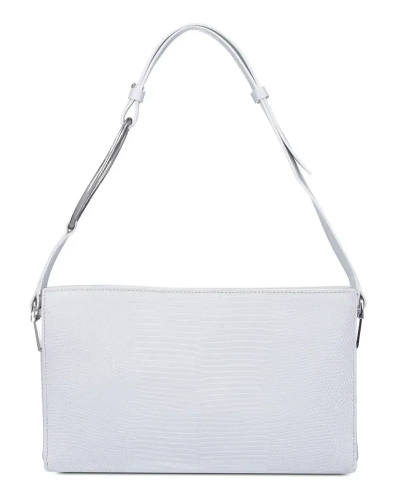 Dondup Tote Bag mit Eidechsen-Optik - Weiß Weiß