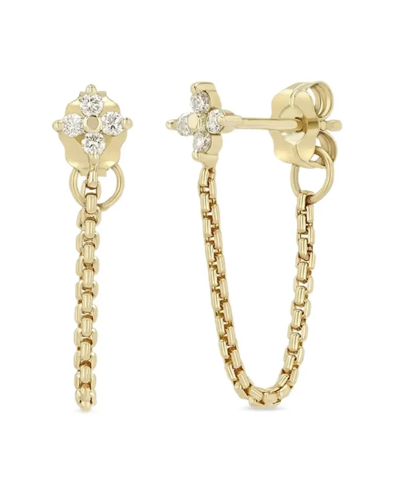 ZOË CHICCO 14kt Goldohrringe mit Diamanten Gold