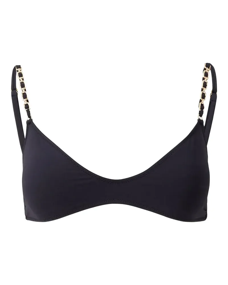 Melissa Odabash Bikinioberteil mit Kettenriemen - Schwarz Schwarz