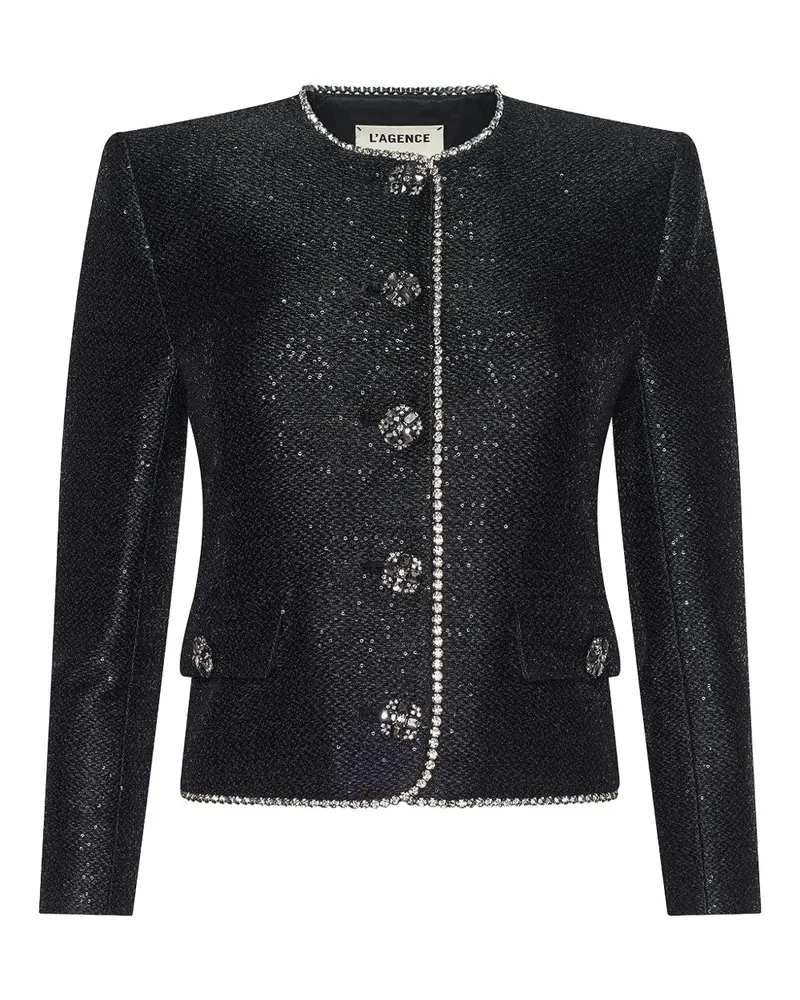 L'Agence Zell Jacke mit Pailletten - Schwarz Schwarz